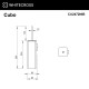 Ершик подвесной WHITECROSS Cubo CU2472NIB (брашированный никель)