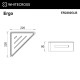 Полка для душа угловая WHITECROSS Ergo ER2282GLB