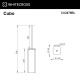 Ершик напольный WHITECROSS Cubo CU2476BL (черный мат)