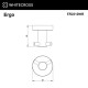 Крючок двойной WHITECROSS Ergo ER2212NIB (брашированный никель)