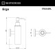 Дозатор для жидкого мыла подвесной WHITECROSS Ergo ER2242BL (черный мат)