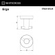 Крючок двойной WHITECROSS Ergo ER2212GLB (брашированное золото)