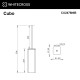 Ершик напольный WHITECROSS Cubo CU2476NIB (брашированный никель)