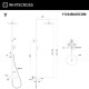 Термостатическая система для ванны наружного монтажа WHITECROSS Y Y1234BASICGM (оружейная сталь)
