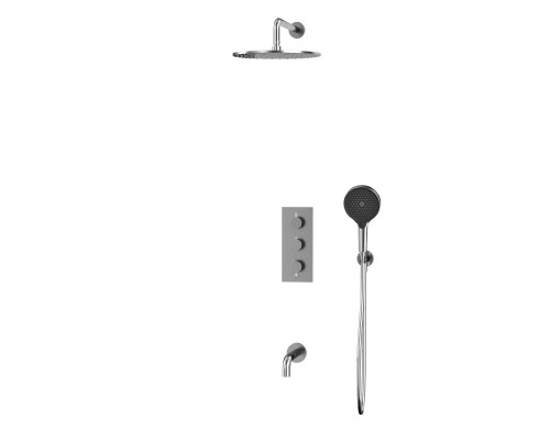 Термостатическая система для ванны скрытого монтажа WHITECROSS Y YSET11TOPNIB (брашированный никель)