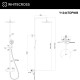 Система для душа наружного монтажа WHITECROSS Y Y1244TOPNIB (брашированный никель)