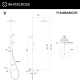 Термостатическая система для ванны наружного монтажа WHITECROSS Y Y1234BASICCR (хром)