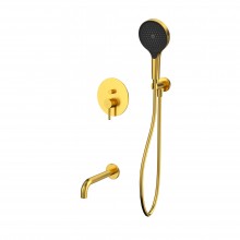 Система для ванны скрытого монтажа WHITECROSS Y YSET06TOPGLB (брашированное золото)