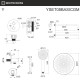 Термостатическая душевая система скрытого монтажа WHITECROSS Y YSET08BASICGM (оружейная сталь)
