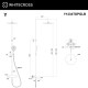 Термостатическая система для ванны наружного монтажа WHITECROSS Y Y1234TOPGLB (брашированное золото)