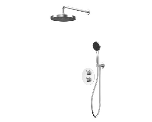 Термостатическая душевая система скрытого монтажа WHITECROSS Y YSET08BASICNIB (брашированный никель)