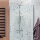 Термостатическая душевая система наружного монтажа EXCELLENT Rain Termo Square ARAC.SY.108CR (хром) Elit-san.ru