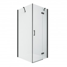 Душевое ограждение NEW TRENDY NEW RENOMA BLACK R 100x100x195 D-0206A/D-0112B (черный)