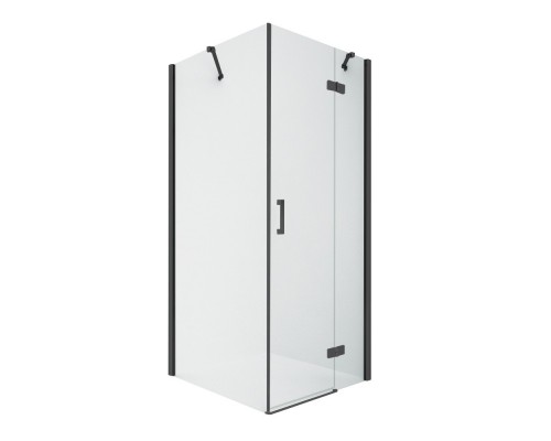 Душевое ограждение NEW TRENDY NEW RENOMA BLACK R 100x100x195 D-0206A/D-0112B (черный) Elit-san.ru