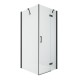 Душевое ограждение NEW TRENDY NEW RENOMA BLACK R 100x100x195 D-0206A/D-0112B (черный) Elit-san.ru
