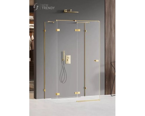 купить Душевое ограждение NEW TRENDY AVEXA GOLD SHINE L 90x90x200 EXK-2102 (золото) в магазине сантехники Elit-san.ru Душевое ограждение NEW TRENDY AVEXA GOLD SHINE L 90x90x200 EXK-2102 (золото) Elit-san.ru