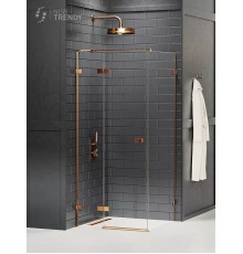 Душевое ограждение NEW TRENDY AVEXA COPPER BRUSHED L 80x70x200 EXK-3545 (брашированная медь)