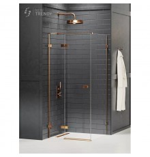 Душевое ограждение NEW TRENDY AVEXA COPPER BRUSHED L 100x110x200 EXK-3561 (брашированная медь)