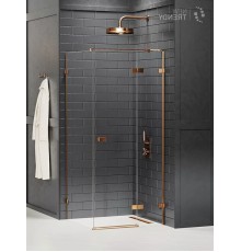 Душевое ограждение NEW TRENDY AVEXA COPPER BRUSHED R 110x100x200 EXK-3596 (брашированная медь)