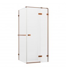 Душевое ограждение NEW TRENDY AVEXA COPPER BRUSHED R 90x90x200 EXK-3643 (брашированная медь)