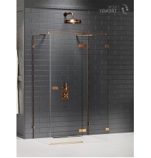 Душевое ограждение NEW TRENDY AVEXA COPPER BRUSHED R 100x80x200 EXK-3733 (брашированная медь)