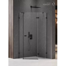 Душевое ограждение NEW TRENDY AVEXA BLACK R 100x80x200 EXK-3880 (черный)