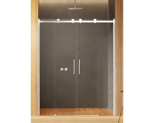 Дверь в нишу NEW TRENDY SOFTI 150x200 EXK-3906 (хром)