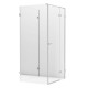 Душевое ограждение NEW TRENDY EVENTA R 100x80x200 EXK-4600 (хром) Elit-san.ru