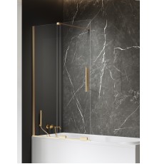 Шторка для ванны NEW TRENDY SMART GOLD BRUSHED 100x150 EXK-7787 (брашированное золото)