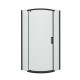 Душевое ограждение NEW TRENDY NEW KOMFORT BLACK 90x90x195 K-0469 (черный) Elit-san.ru