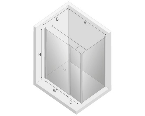 приобрести Душевое ограждение NEW TRENDY NEW SOLEO 120x110x195 K-0641 (хром) в магазине сантехники Elit-san.ru Душевое ограждение NEW TRENDY NEW SOLEO 120x110x195 K-0641 (хром) Elit-san.ru
