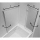 Шторка для ванны NEW TRENDY NEW SOLEO 100x70x140 P-0028/P-0024 L (хром) Elit-san.ru