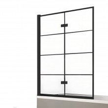 Шторка для ванны NEW TRENDY NEW SOLEO BLACK 100x140 P-0049 L (черный)