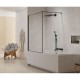 Шторка для ванны NEW TRENDY NEW MODUS 80x150 EXK-0293-WP (черный) Elit-san.ru