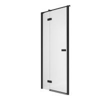 Дверь в нишу NEW TRENDY REFLEXA BLACK L 110x200 EXK-4904 (черный)