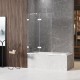 Шторка для ванны NEW TRENDY AVEXA WHITE 110x150 EXK-2974 L (белый) Elit-san.ru