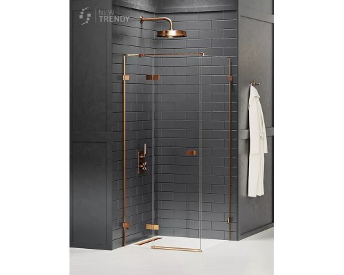 Душевое ограждение NEW TRENDY AVEXA COPPER BRUSHED L 80x80x200 EXK-3546 (брашированная медь) Elit-san.ru