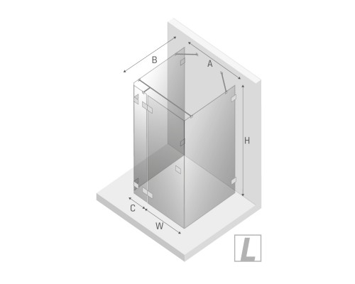 Душевое ограждение NEW TRENDY AVEXA GOLD BRUSHED L 110x100x200 EXK-3091 (брашированное золото) Elit-san.ru