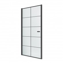Дверь в нишу NEW TRENDY NEW SOLEO BLACK одинарная 70x195 D-0275A (черный)