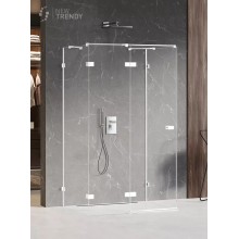 Душевое ограждение NEW TRENDY AVEXA WHITE L 100x100x200 EXK-2861 (белый)