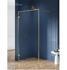 Душевое ограждение NEW TRENDY AVEXA GOLD BRUSHED 120x200 EXK-3137 (брашированное золото)