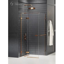 Душевое ограждение NEW TRENDY AVEXA COPPER BRUSHED L 110x80x200 EXK-3624 (брашированная медь)
