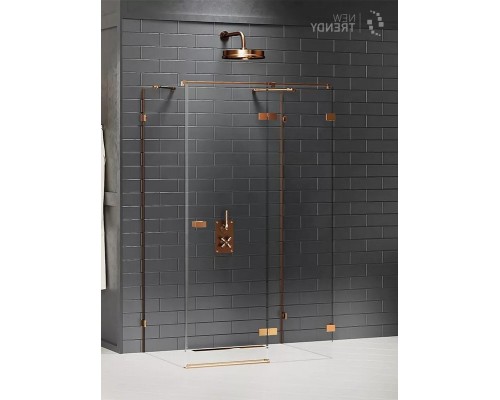 приобрести Душевое ограждение NEW TRENDY AVEXA COPPER BRUSHED R 120x120x200 EXK-3749 (брашированная медь) в магазине сантехники Elit-san.ru Душевое ограждение NEW TRENDY AVEXA COPPER BRUSHED R 120x120x200 EXK-3749 (брашированная медь) Elit-san.ru