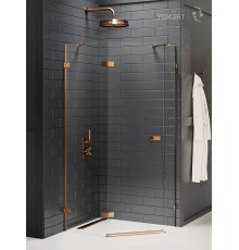 Душевое ограждение NEW TRENDY AVEXA COPPER BRUSHED L 100x80x200 EXK-3827 (брашированная медь)