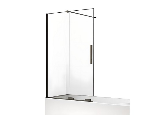 приобрести Шторка для ванны NEW TRENDY SMART BLACK 100x150 EXK-4200 (черный) в магазине сантехники Elit-san.ru Шторка для ванны NEW TRENDY SMART BLACK 100x150 EXK-4200 (черный) Elit-san.ru