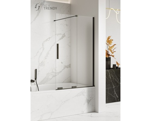 приобрести Шторка для ванны NEW TRENDY SMART BLACK 100x150 EXK-4200 (черный) в магазине сантехники Elit-san.ru Шторка для ванны NEW TRENDY SMART BLACK 100x150 EXK-4200 (черный) Elit-san.ru