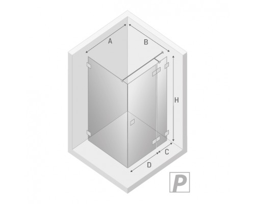 заказать Душевое ограждение NEW TRENDY EVENTA R 110x90x200 EXK-4518 (хром) в магазине сантехники Elit-san.ru Душевое ограждение NEW TRENDY EVENTA R 110x90x200 EXK-4518 (хром) Elit-san.ru