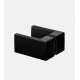 Душевое ограждение NEW TRENDY AVEXA BLACK L 80x80x200 EXK-3873 (черный) Elit-san.ru