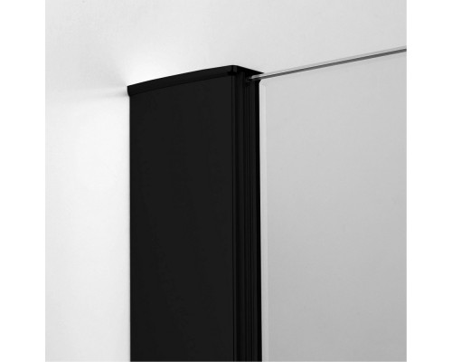 Дверь в нишу NEW TRENDY NEW RENOMA BLACK R 100x195 D-0198A (черный) Elit-san.ru