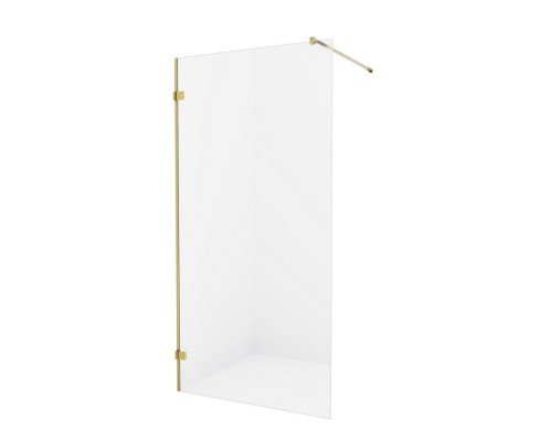 Душевое ограждение NEW TRENDY AVEXA GOLD BRUSHED 80x200 EXK-7003 (брашированное золото) Elit-san.ru